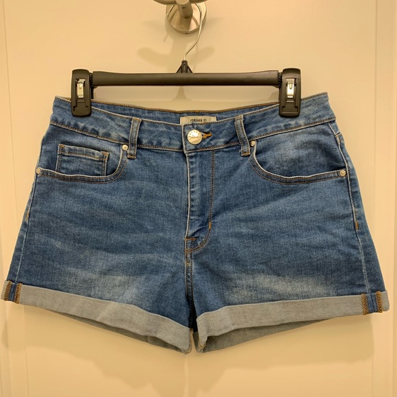 Mid-rise jean shorts - Picture 1 of 3